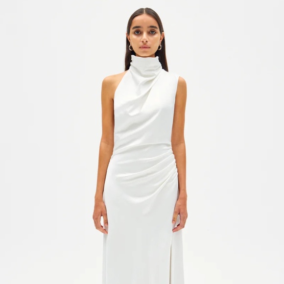 NWT MISHA - The Constantina Satin Dress - Picture 1 of 6